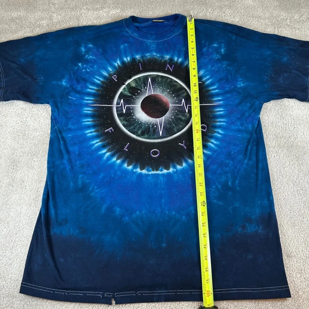 Pink Floyd Pulse Liquid Blue Tie Dye Graphic T-Shirt Blue Men's XL 2005 Rock Tee